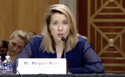 Margaret Myers testifying before the Senate Foreign Relations Committee